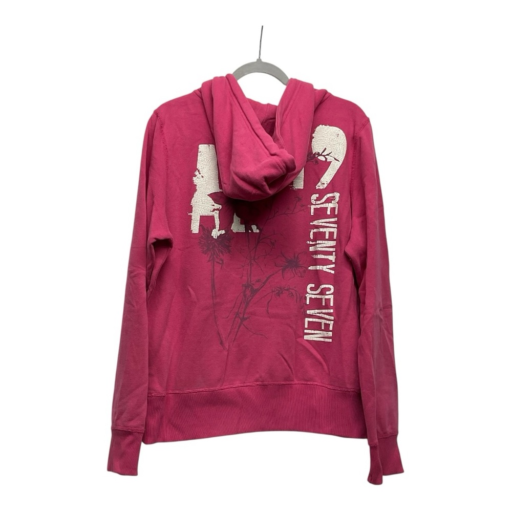 Y2K American Eagle Outfitters Women’s Half Zip Hodded Sweatshirt Sz XL Timeless - Picture 4 of 10